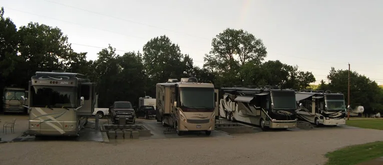 A wide view of Ozark Country Campground